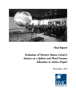 final report here - Nurture Nature Center
