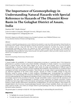 The Importance of Geomorphology in Understanding