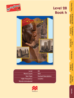 Australia Teacher Notes