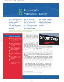 Accounting for Merchandise Inventory