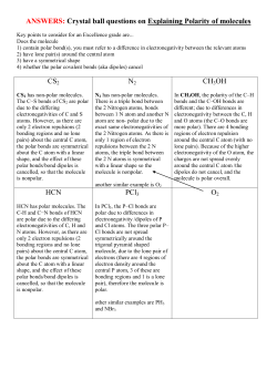ANSWERS: Crystal ball questions on Explaining Polarity of