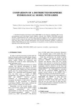 comparison of a distributed biosphere hydrological model with gbhm