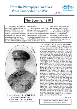 The Somme, 1916
