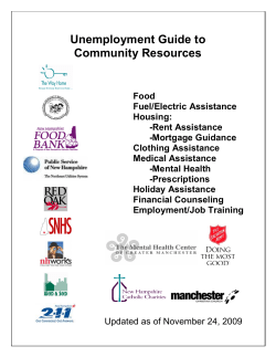 Unemployment Guide to Community Resources