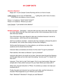 4h camp skits