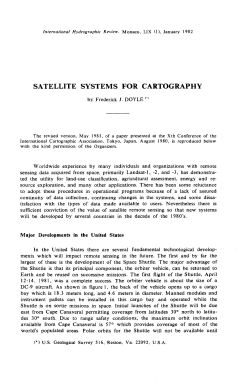 satellite systems for cartography - Centre for Digital Scholarship