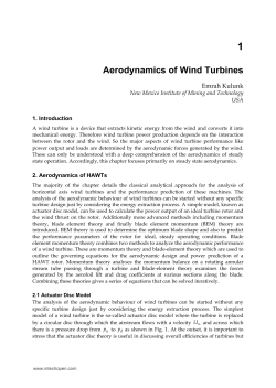 Aerodynamics of Wind Turbines