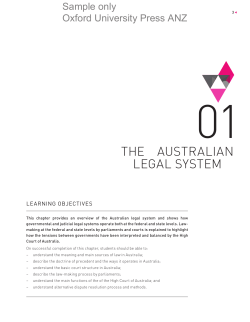 the australian legal system