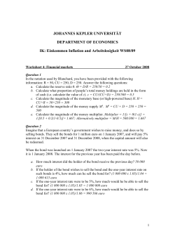 JOHANNES KEPLER UNIVERSIT&Auml;T DEPARTMENT OF