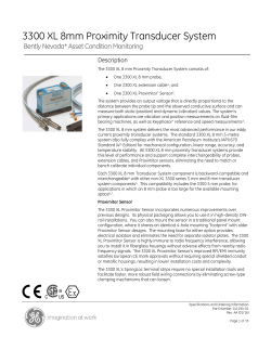 3300 XL 8mm Proximity Transducer System