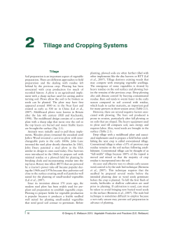 2 Tillage and Cropping Systems