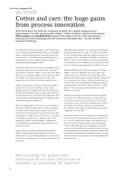 Cotton and Cars: the Huge Gains from Process Innovation