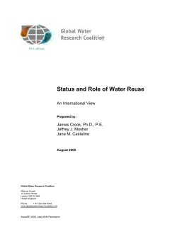 Status and Role of Water Reuse