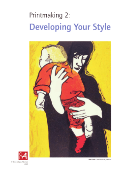 Printmaking – Developing your Style course sample