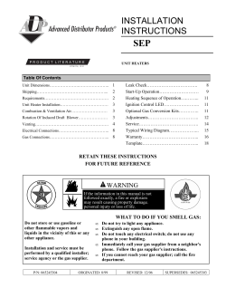 INSTALLATION INSTRUCTIONS