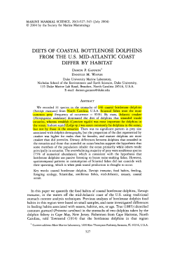 diets of coastal bottlenose dolphins from the us