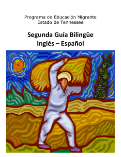 Segunda Gu&iacute;a Biling&uuml;e Ingl&eacute;s &ndash; Espa&ntilde;ol