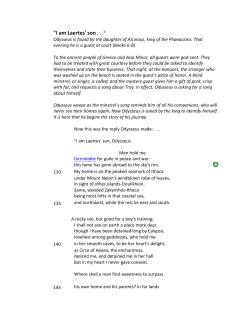 "I am Laertes` son . . ."