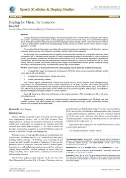 Doping for Chess Performance
