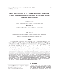 Urban Climate Projection by the WRF Model at 3