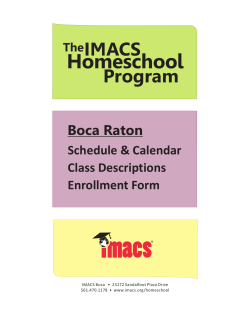 IMACS Homeschool Program