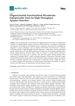 Oligonucleotide Functionalised Microbeads: Indispensable Tools for