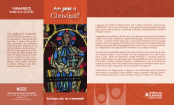 Christian? - American Humanist Association