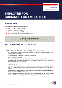 employee pdr guidance for employees