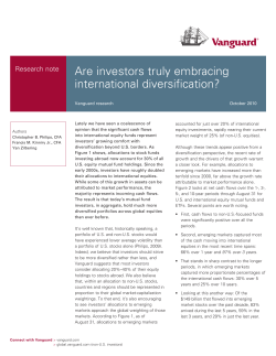 Are investors truly embracing international diversification?