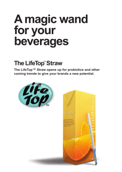 The LifeTop&trade; Straw