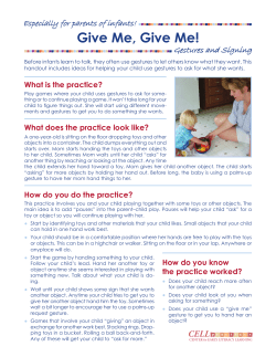 Give Me, Give Me! - Center for Early literacy Learning