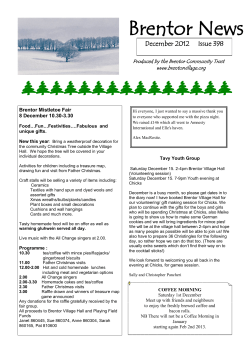 Brentor News - Brentor Village