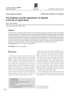 The professor and the seamstress: an episode in the life of Jacob