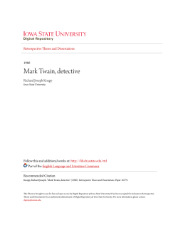 Mark Twain, detective - Iowa State University Digital Repository