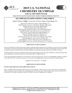 2015 us national chemistry olympiad local section exam