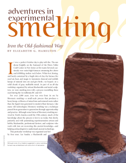 Adventures in Experimental Smelting