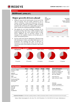 Major growth drivers ahead Stillfront (SFRG.ST)