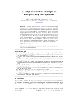 3D shape measurement technique for multiple rapidly moving objects