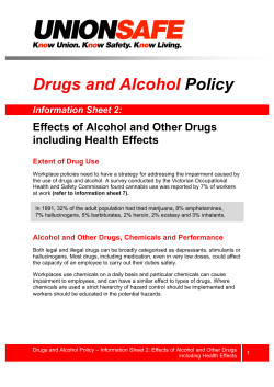 Effects of Alcohol and Other Drugs