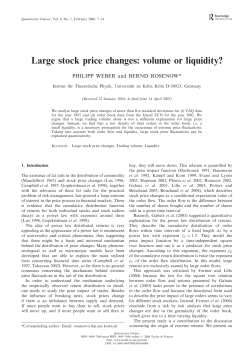 Large stock price changes: volume or liquidity?