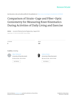 Comparison of Strain-Gage and Fiber-Optic Goniometry