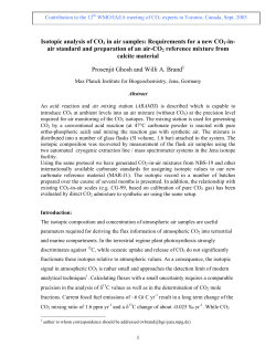 Preparation of a air-CO2 reference mixture from carbonate for stable
