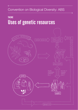 Uses of genetic resources