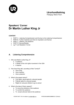 Dr Martin Luther King Jr
