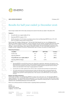 For personal use only