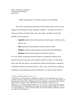 Stoic passion and orexis APA version