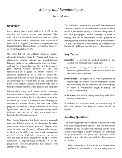 Science and Pseudoscience