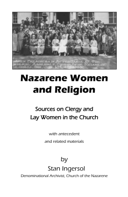 The Nazarene Women and Religion bibliography