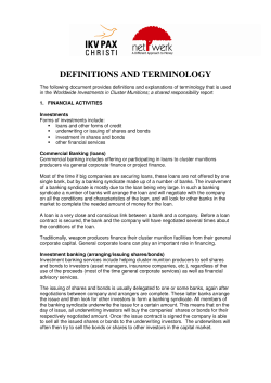 definitions and terminology