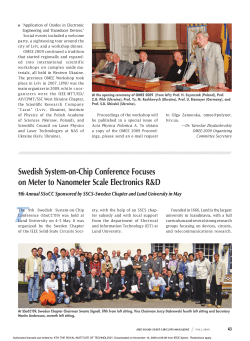 T Swedish System-on-Chip Conference Focuses on Meter to